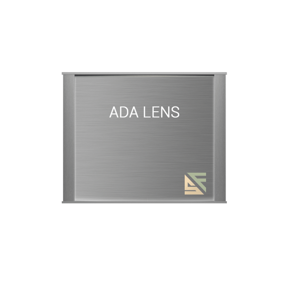 ADA Braille Office Sign - 6"H x 6.75"W - VP-WFNP30